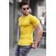 Madmext Men Basic Yellow T-Shirt 4077 - Sarı