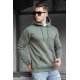 Madmext Men Khaki Sweatshirt 5339 - Haki