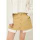 Women Beige Basic Mini Skirt - Bej