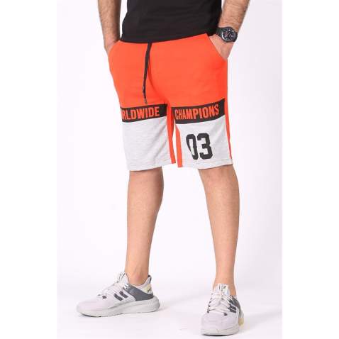 Madmext Orange Two Tone Capri for Men 2920 - Turuncu