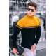 Madmext Men Dual Tone Turtleneck Mustard Jumper 4675 - Hardal