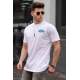 Madmext Men White T-shirt 5367 - Beyaz