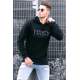 Madmext Black Men's Hoodie 4752 - Siyah