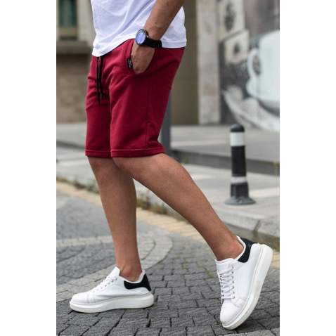 Madmext Men Maroon Shorts 4842 - Bordo