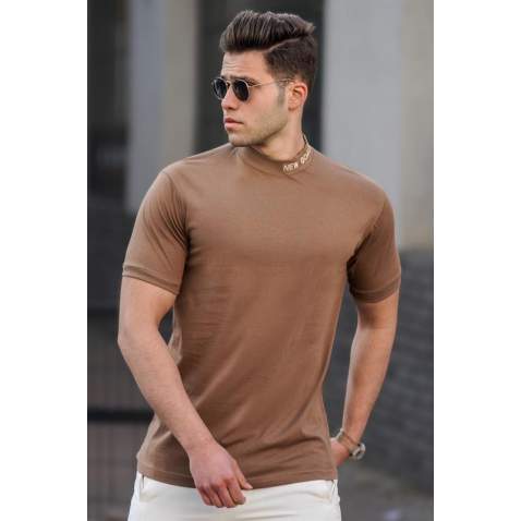 Madmext Men Brown T-shirt 5227 - Kahverengi