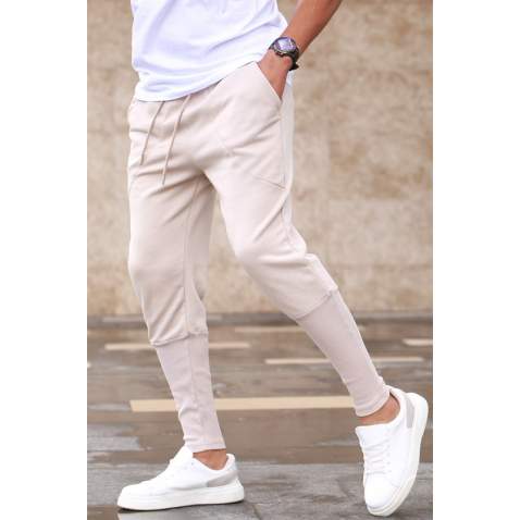 Madmext Beige Sweatpants For Men 5432 - Bej