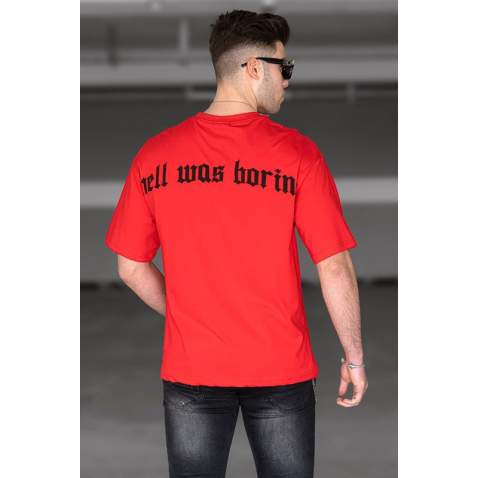 Madmext Men Red T-shirt 4966 - Kırmızı