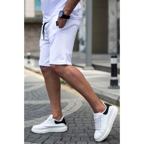 Madmext Men White Shorts 4842 - Beyaz