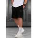 Men Black Capri Shorts - Siyah