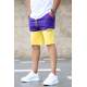 Madmext Purple Two Tone Capri for Men Mad2922 - Mor