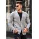 Madmext Men Light Gray Cardigan 5192 - Açık gri