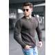 Madmext Dark Brown Sweater For Men 5178 - Koyu kahverengi