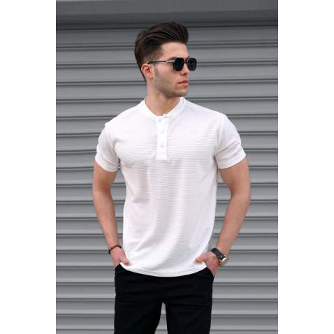 Men White T-Shirt - Beyaz