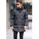 Black Basic Puffer Jacket 5745 - Siyah