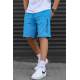 Madmext Blue Capri Shorts 5403 - Mavi