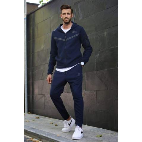 Madmext Men Navy Blue Tracksuit 5673 - Lacivert