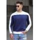 Madmext Men Crewneck White Sweatshirt 5296 - Beyaz