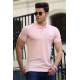 Madmext Soft Pink Polo Shirt for Men 4858 - Pudra