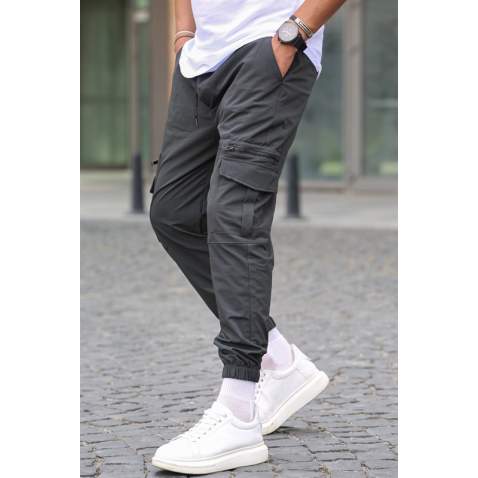 Smoke Gray Cargo Trousers 5477 - Füme