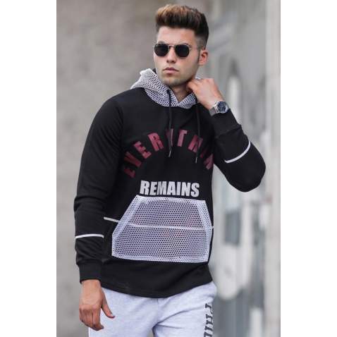 Madmext Men Black Sweatshirt 2699 - Siyah