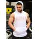 Sleeveless T-Shirt In Hooded White 2992 - Beyaz