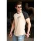 Madmext Camel Basic T-shirt for Men 4523 - Camel