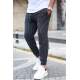 Madmext Black Striped Sweatpants 2931 - Siyah