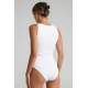 Mad Girls White Plain Bodysuit MG1448 - Beyaz