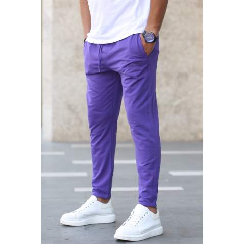 Madmext Purple Basic Sweatpants 2925 - Mor