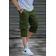 Men Khaki Capri Shorts 5754 - Haki