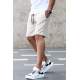 Madmext Men Beige Plain Shorts 5173 - Bej