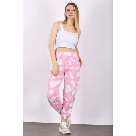 Mad Girls Pink Dalmatians Sweatpants MG1147 - Pembe