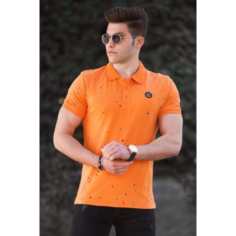 Madmext Orange Polo Shirt for Men 4583