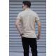 Men Beige Polo T-Shirt - Bej