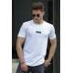 Madmext White Basic T-shirt for Men 4547 - Beyaz