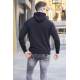 Madmext Men Black Hoodie Sweatshirt 5290 - Siyah