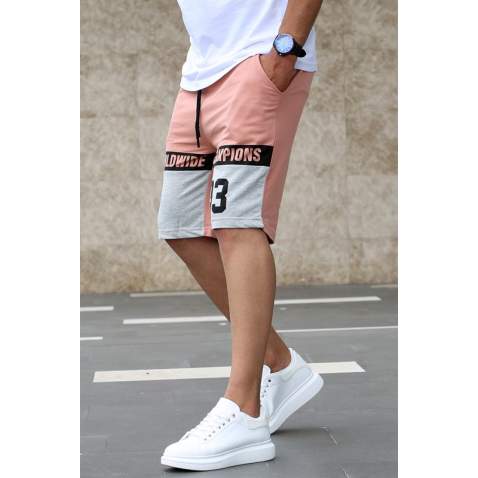 Madmext Soft Pink Two Tone Capri for Men 2920 - Pudra