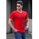 Madmext Men Printed Red T-shirt 4963 - Kırmızı