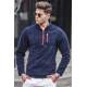 Madmext Men Navy Blue Polar Sweatshirt 4993 - Lacivert