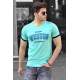 Madmext Green Printed T-shirt for Men 4593 - Mint yeşili