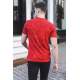 Madmext Men Printed Red T-shirt 5818 - Kırmızı