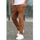 Brown Relaxed Fit Jogger Trousers T5480 - Kahverengi