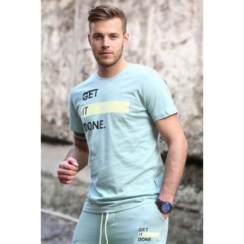 Madmext Men Printed Green T-shirt 5182 - Yeşil