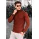 Madmext Red Roll Neck Jumper 4658 - Kiremit