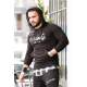 Madmext Men Black Hoodie Sweatshirt 2765 - Siyah