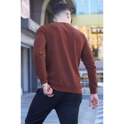 Tile Red Designed Knitwear Sweater 5964 - Kiremit