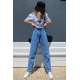 Mad Girls Blue Palazzo Jeans Mg1154 - Mavi