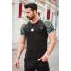 Madmext Black Camouflage T-shirt for Men 3012 - Siyah