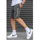 Madmext Anthracite Capri Shorts 5403 - Antrasit