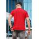 Men Basic Red T-Shirt - Kırmızı